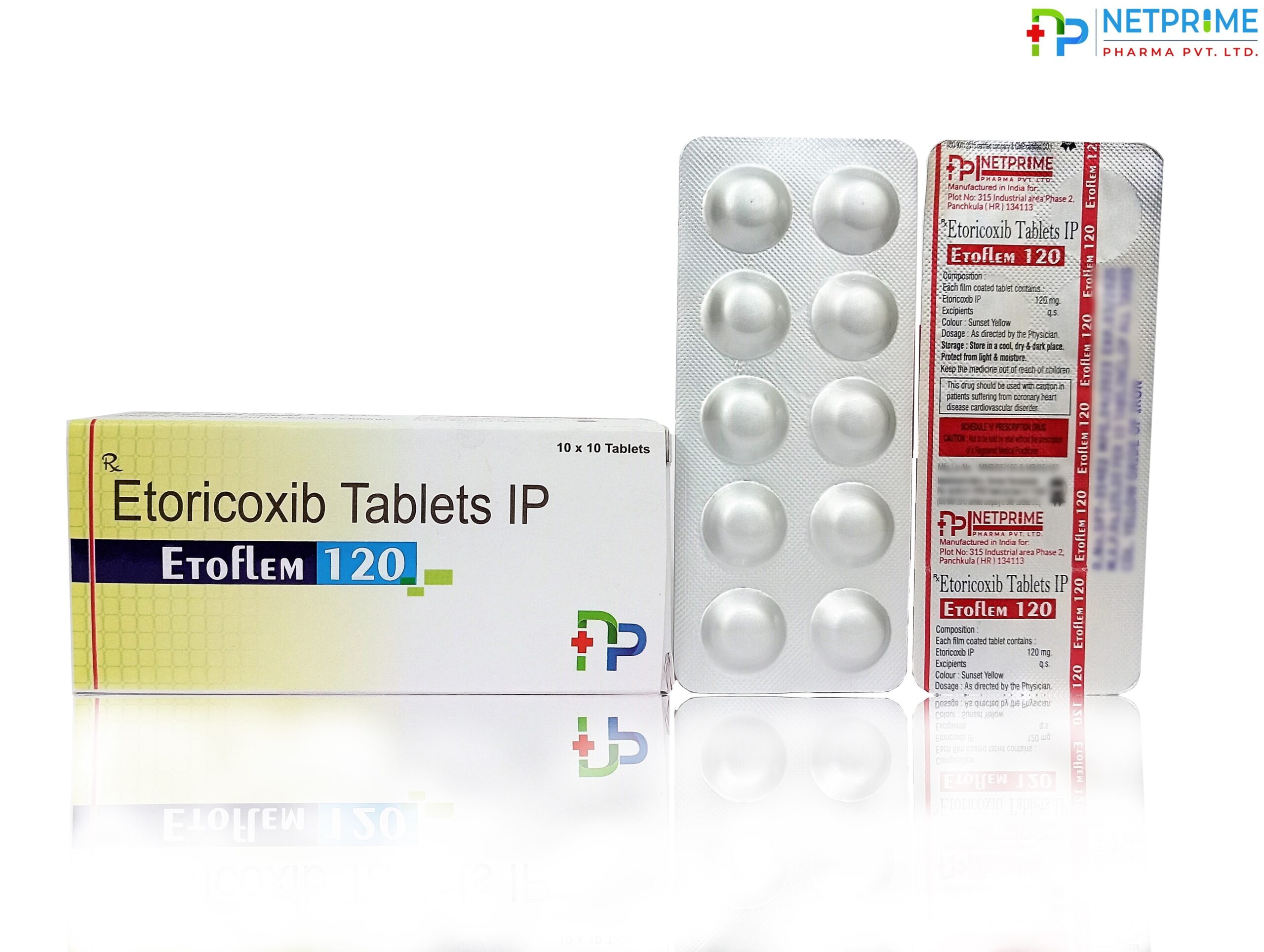 Etoricoxib I.P. 120 mg Tablets