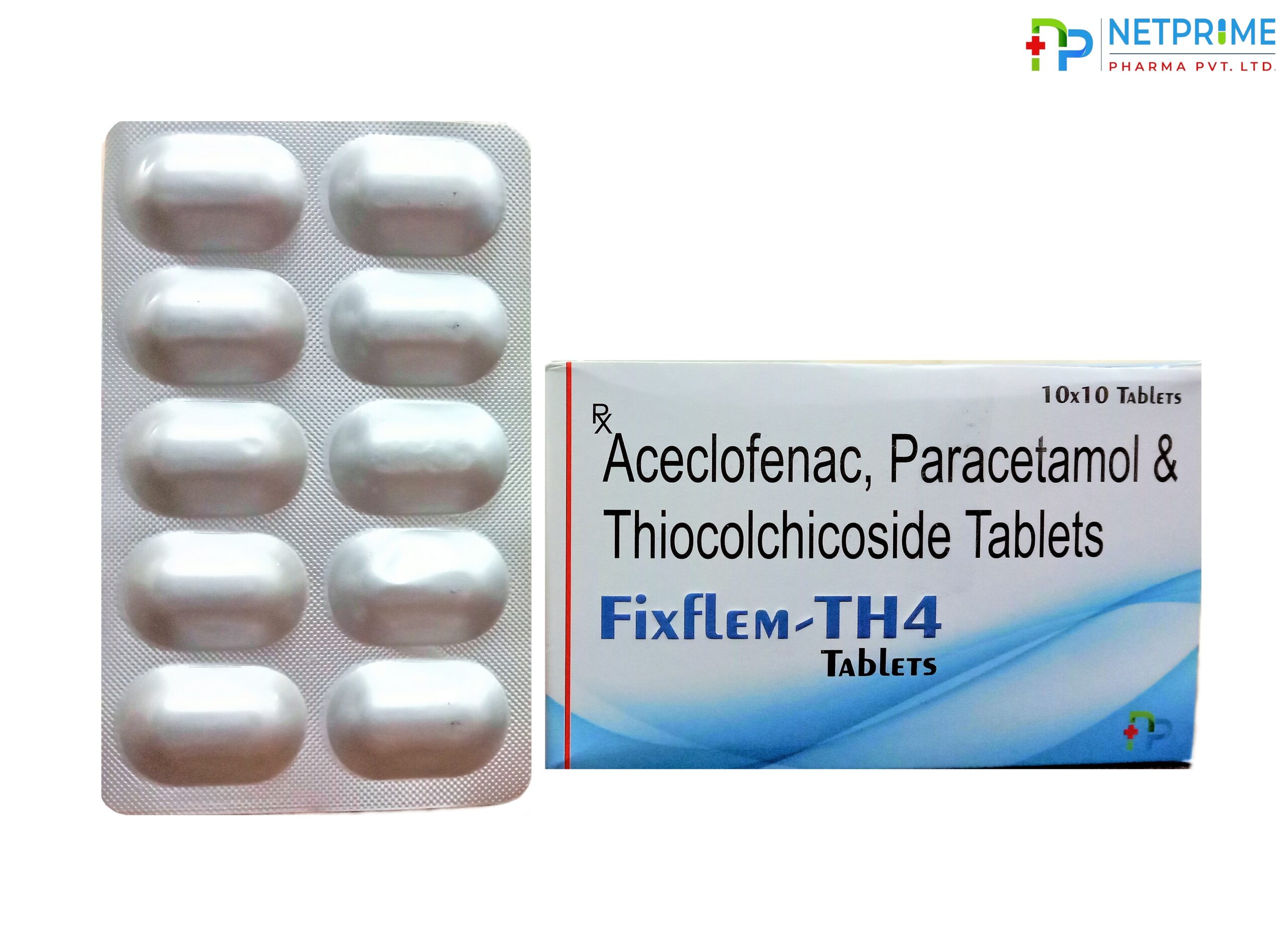 Aceclofenac, Paracetamol and Thiocolchicoside Tablets
