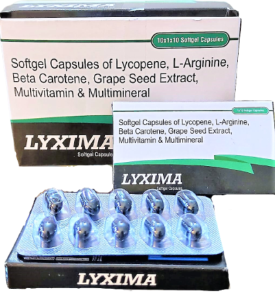 Lycopene, L-Arginine, Beta Carotene, Grape Seed Extract, Vitamins and Minearals