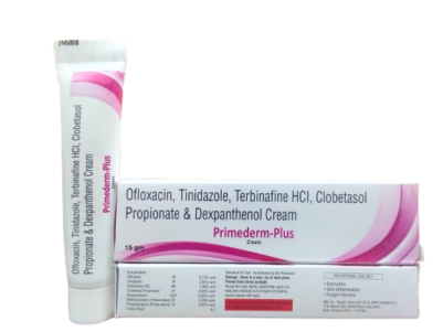 Ofloxacin, Tindazole, Terbinafine HCL, Clobetasol and Dexpanthenol Cream