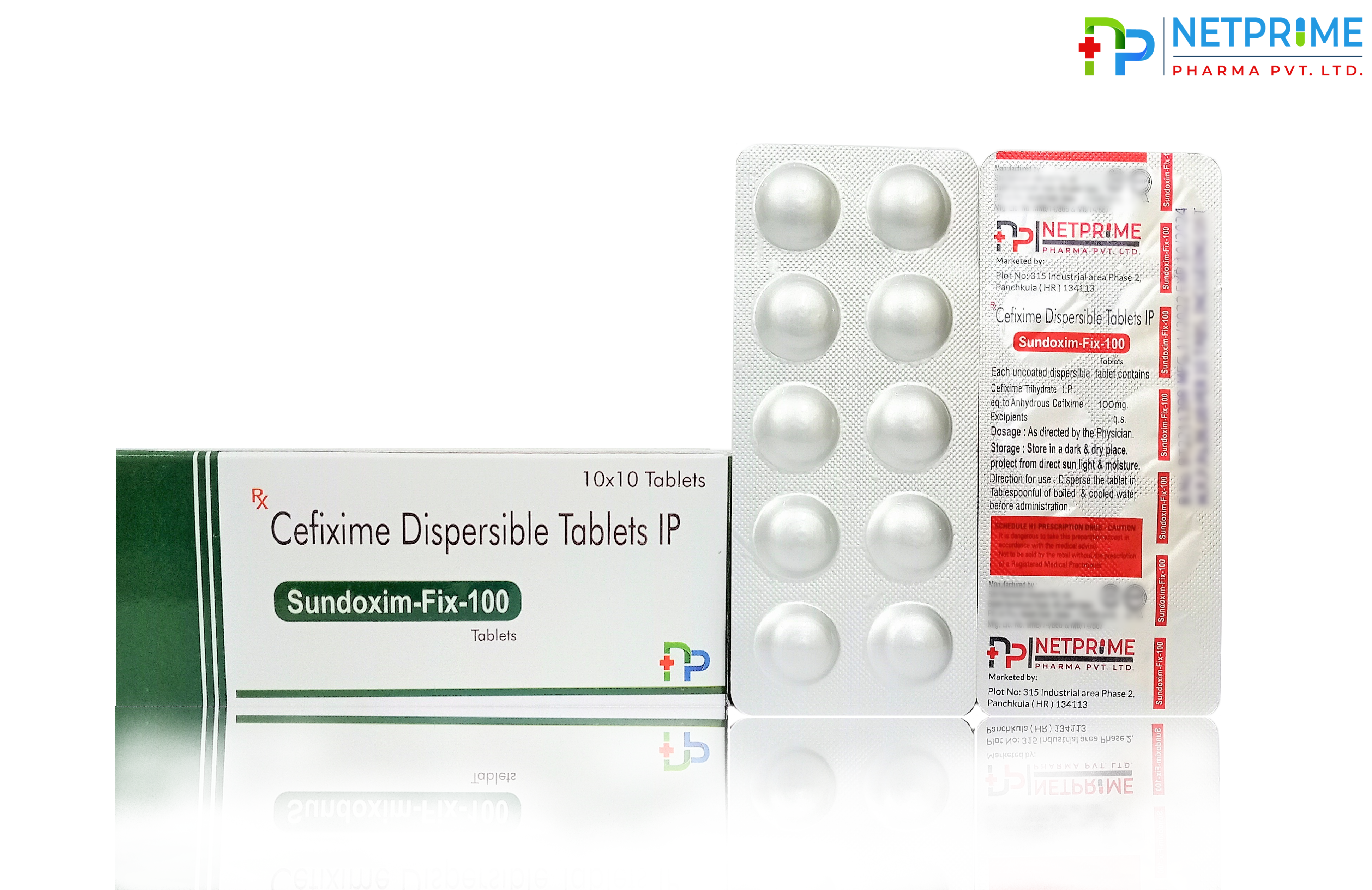 Cefixime D.T. 100 mg Tablets