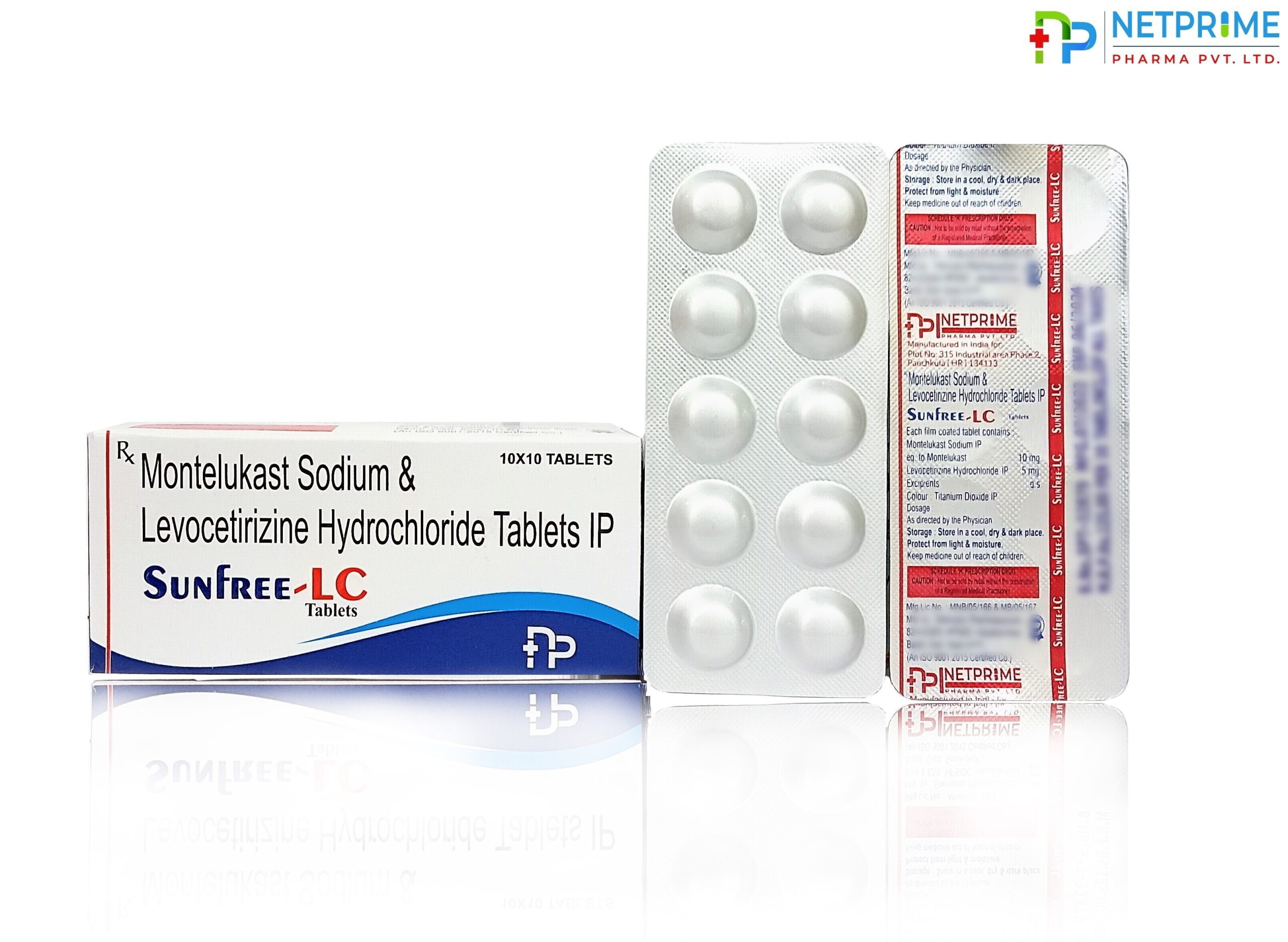 Levocetirizine 5mg and Montelukast 10 mg Tablets