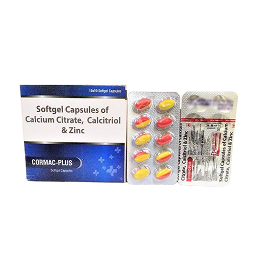 Calcium Citrate, Calcitriol, Zinc Softgel Capules