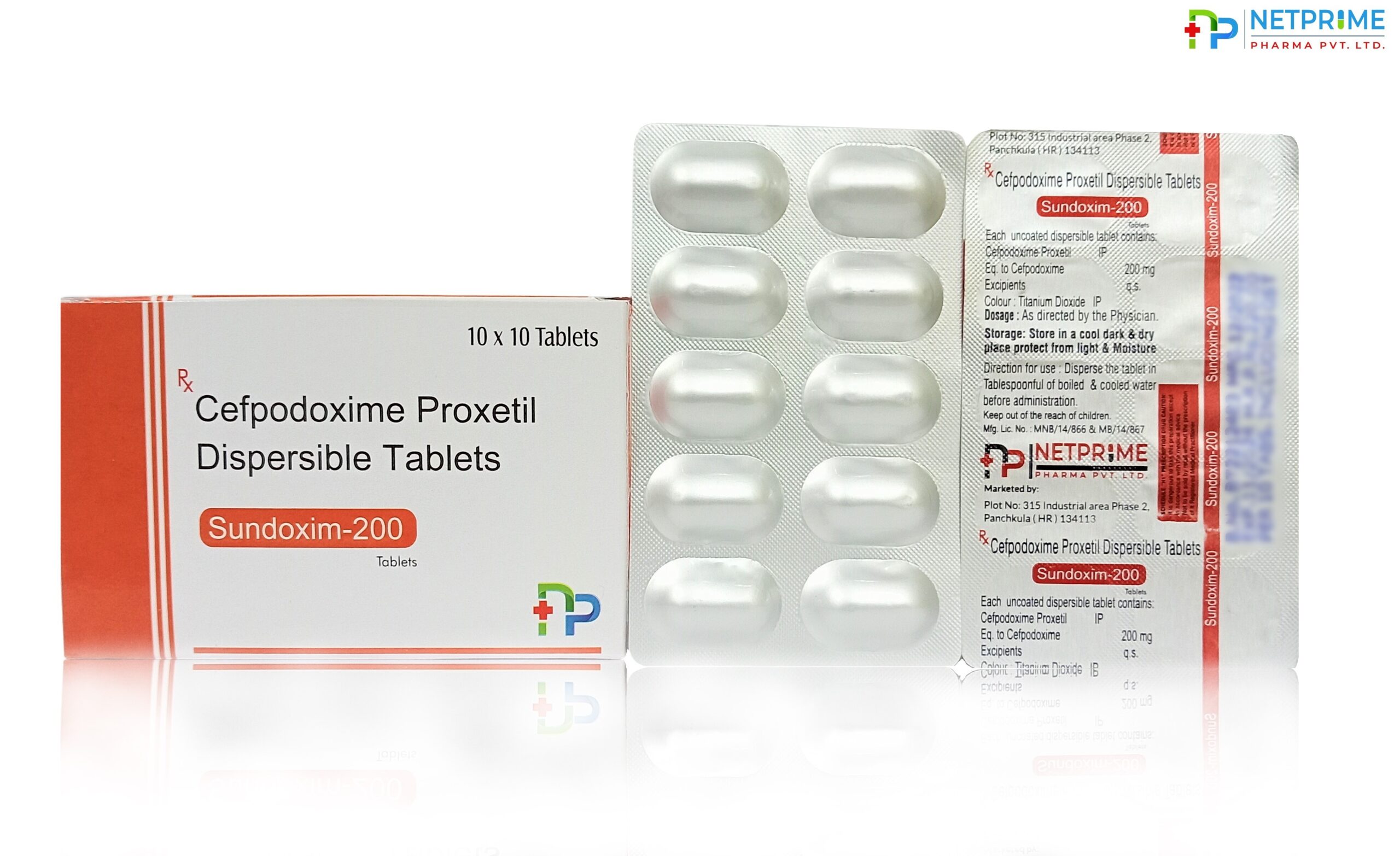 Cefpodoxime Proxetil Dispersible 200 mg Tablets