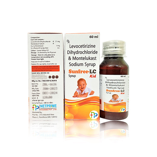 Levocetirizine 2.5mg and Montelukast 4mg Syrup